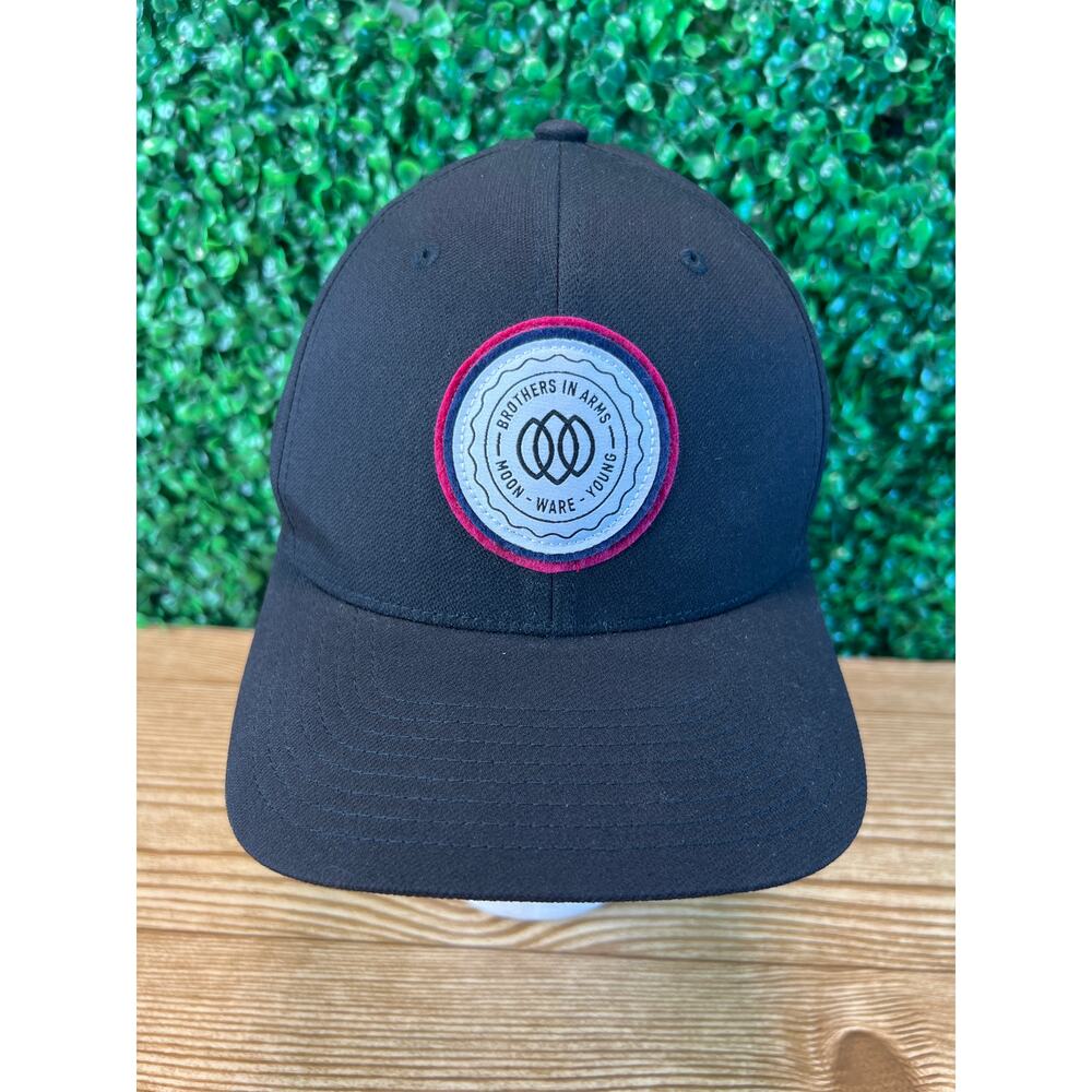 Travis Mathew Brothers In Arms Moon Ware Young Adjustable Black Adult Hat